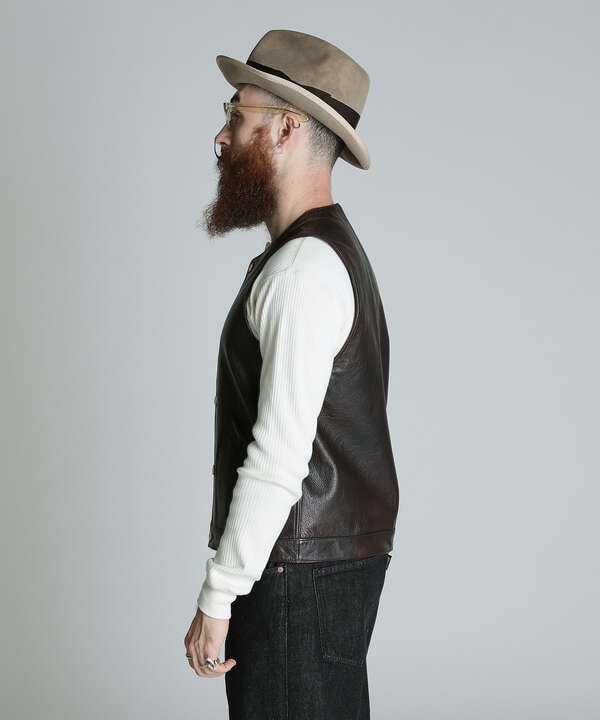 BUFFLOW LEATHER VEST/バッファロー レザーベスト