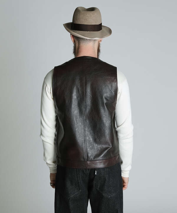 BUFFLOW LEATHER VEST/バッファロー レザーベスト