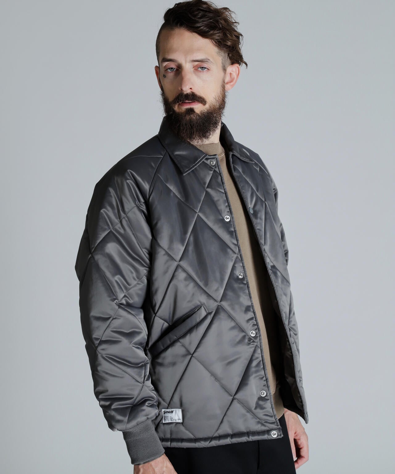 【先行予約 11月中旬-11月下旬】QUILT COACH JACKET/キルティング コーチジャケット