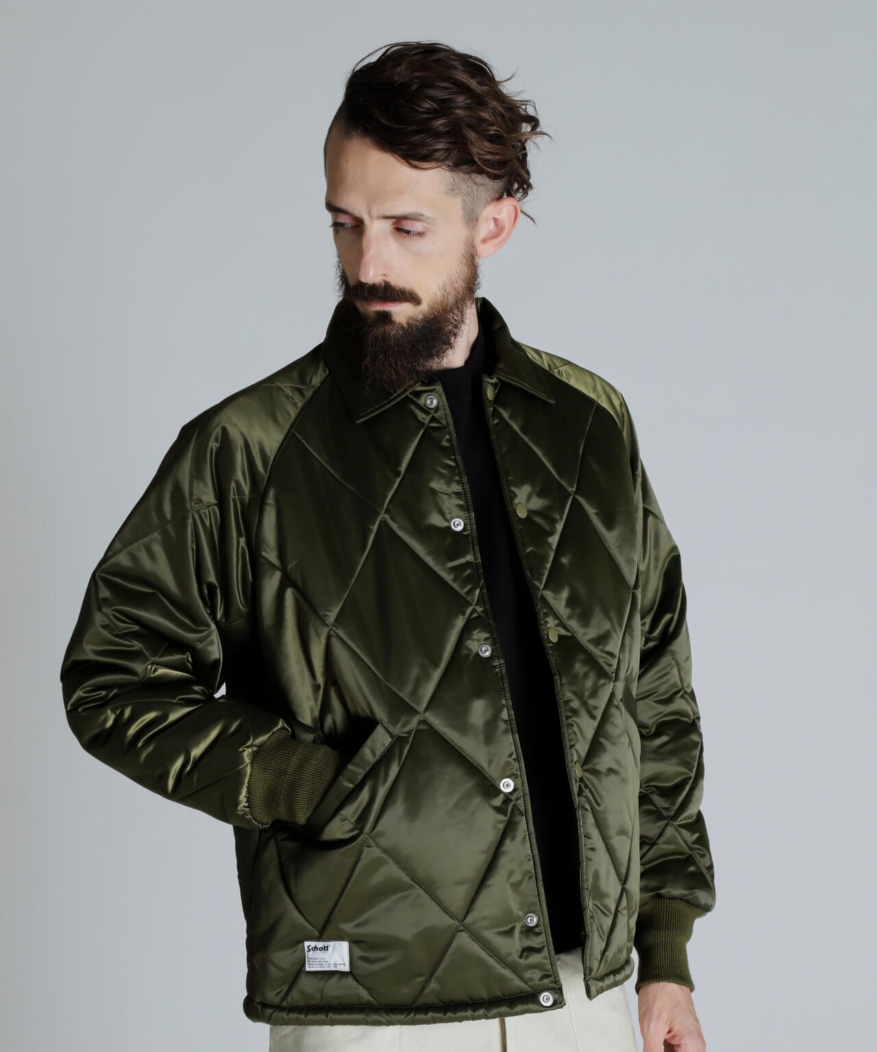 【先行予約 11月中旬-11月下旬】QUILT COACH JACKET/キルティング コーチジャケット