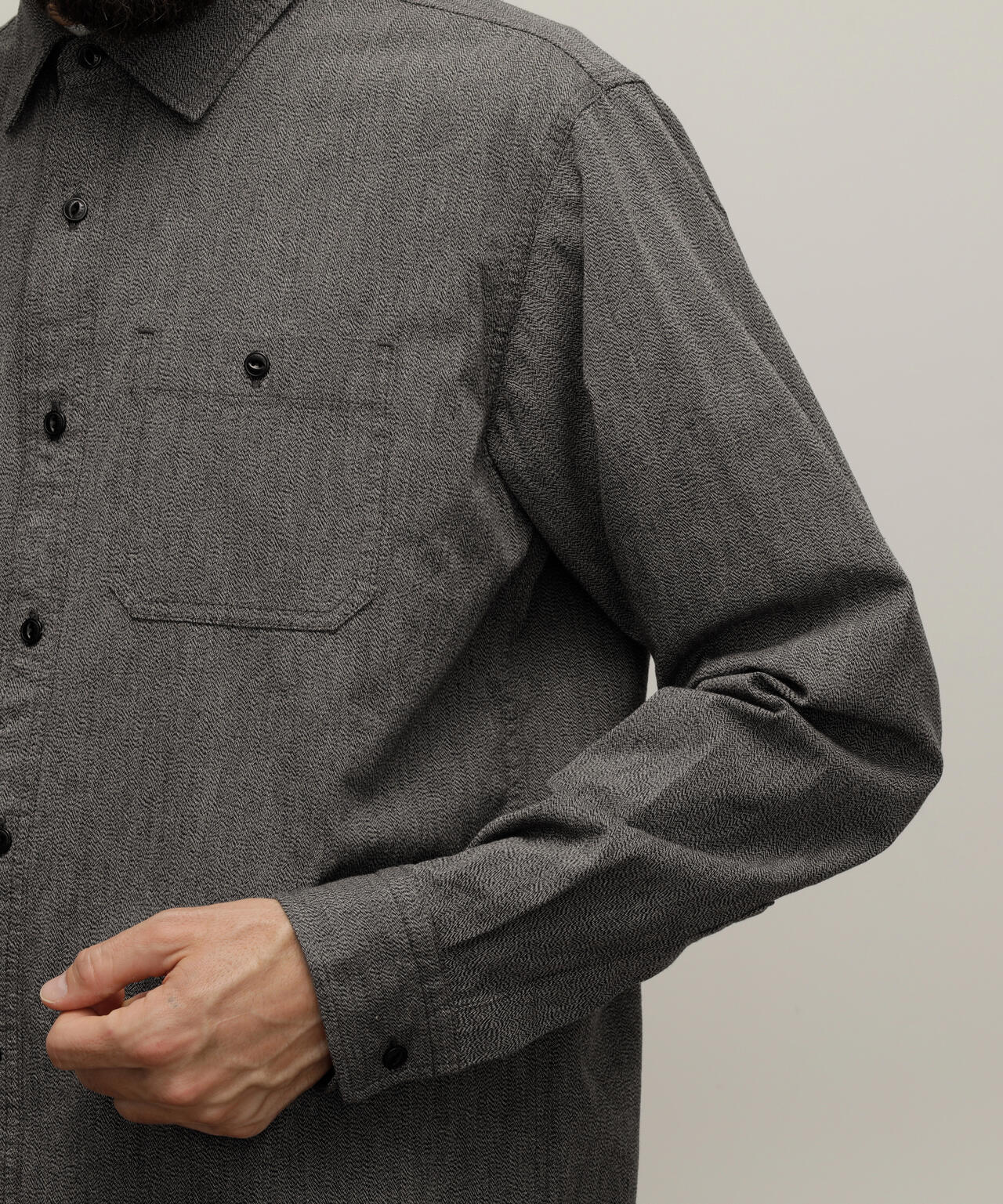 COTTON COVERT LS SHIRT/コットン コバート ロングスリーブシャツ