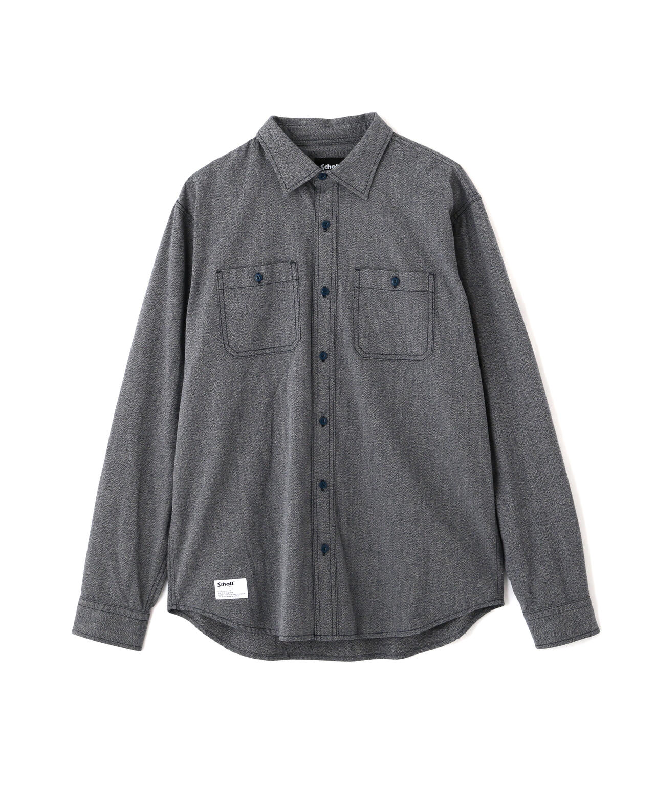 COTTON COVERT LS SHIRT/コットン コバート ロングスリーブシャツ