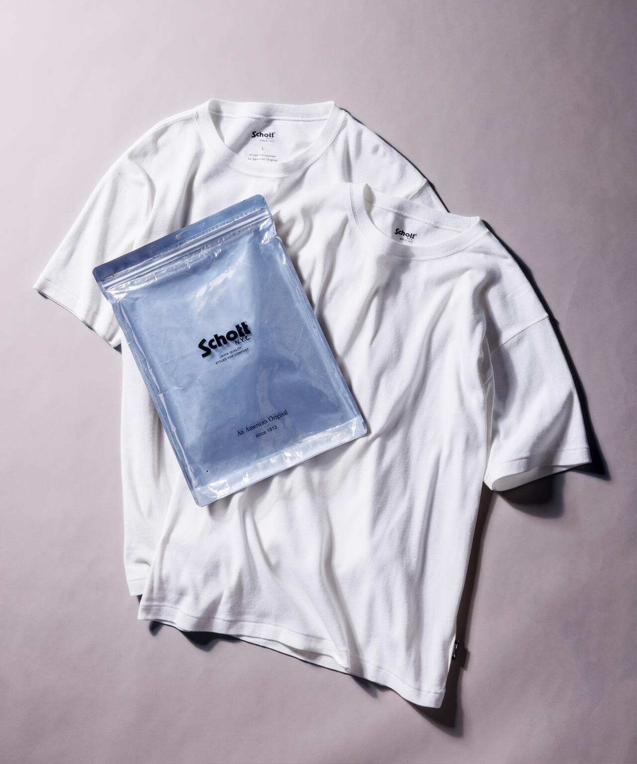 直営限定/2PACK T-SHIRT/2パックティーシャツ | Schott ( ショット