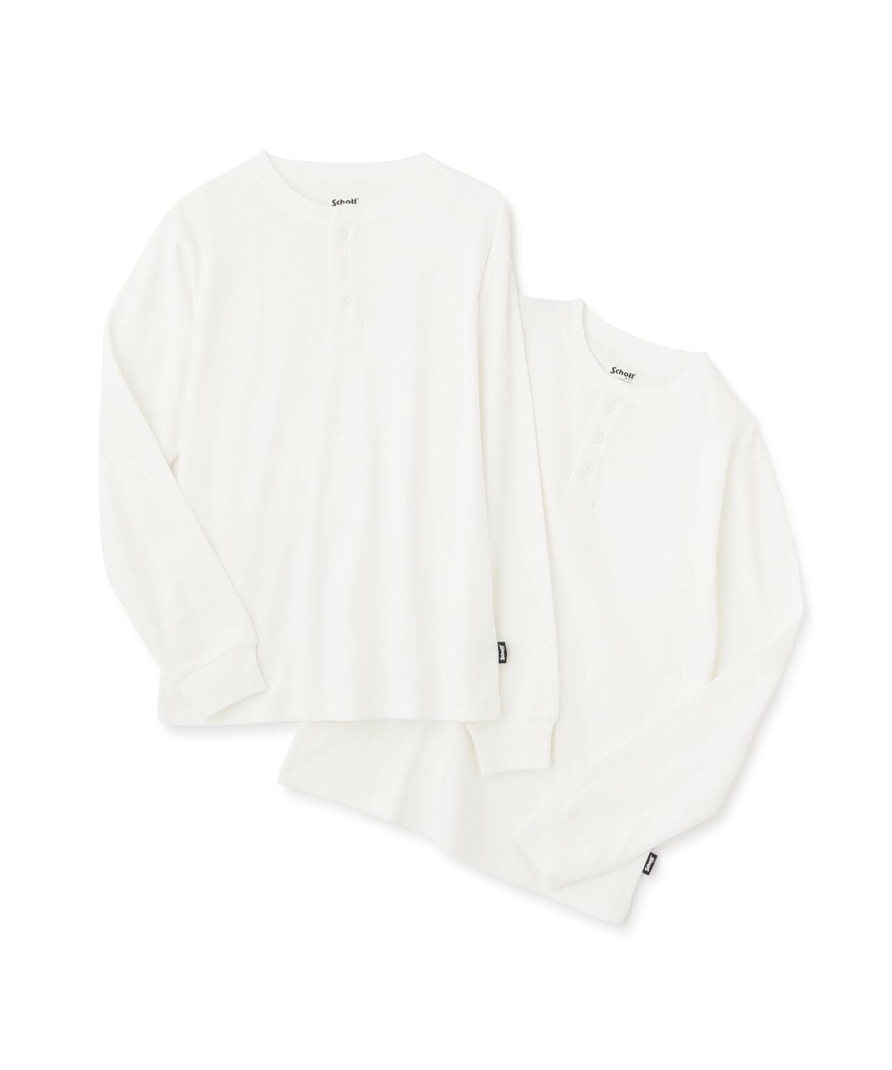 2PACK LS HENLEY NECK T-SHIRT/2パック ヘンリーネック ロンT