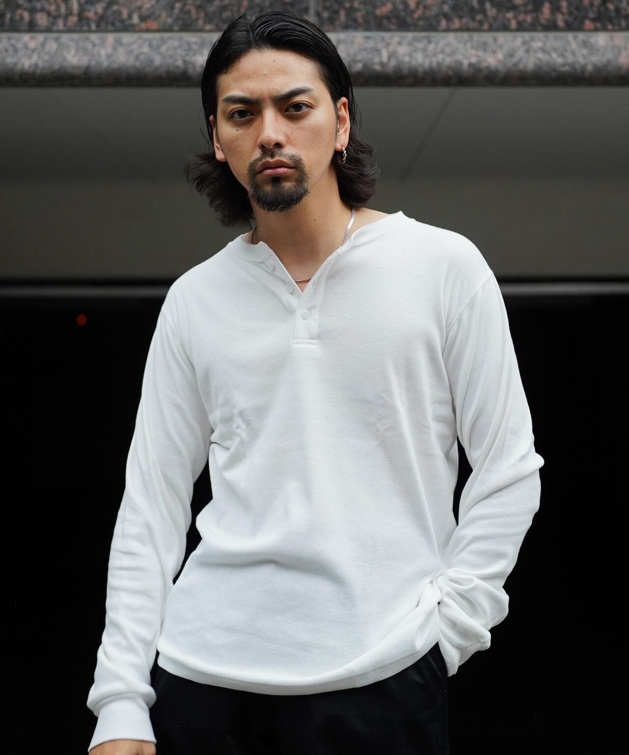 【先行予約 12月上旬-12月中旬入荷予定】2PACK LS HENLEY NECK T-SHIRT/2パック ヘンリーネック ロンT