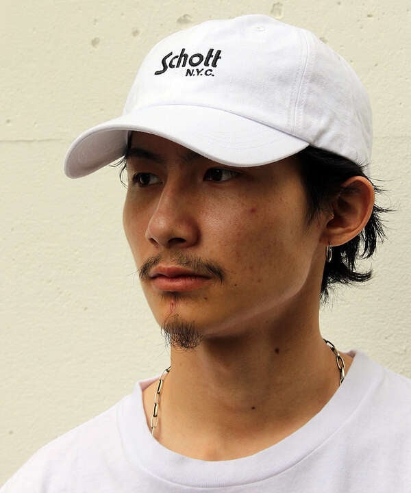 Schott/ショット/COTTON TWILL CAP BASIC LOGO/コットン ツイル ベーシックキャップ