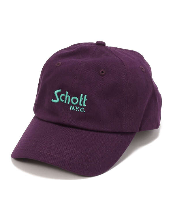 Schott/ショット/COTTON TWILL CAP BASIC LOGO/コットン ツイル ベーシックキャップ