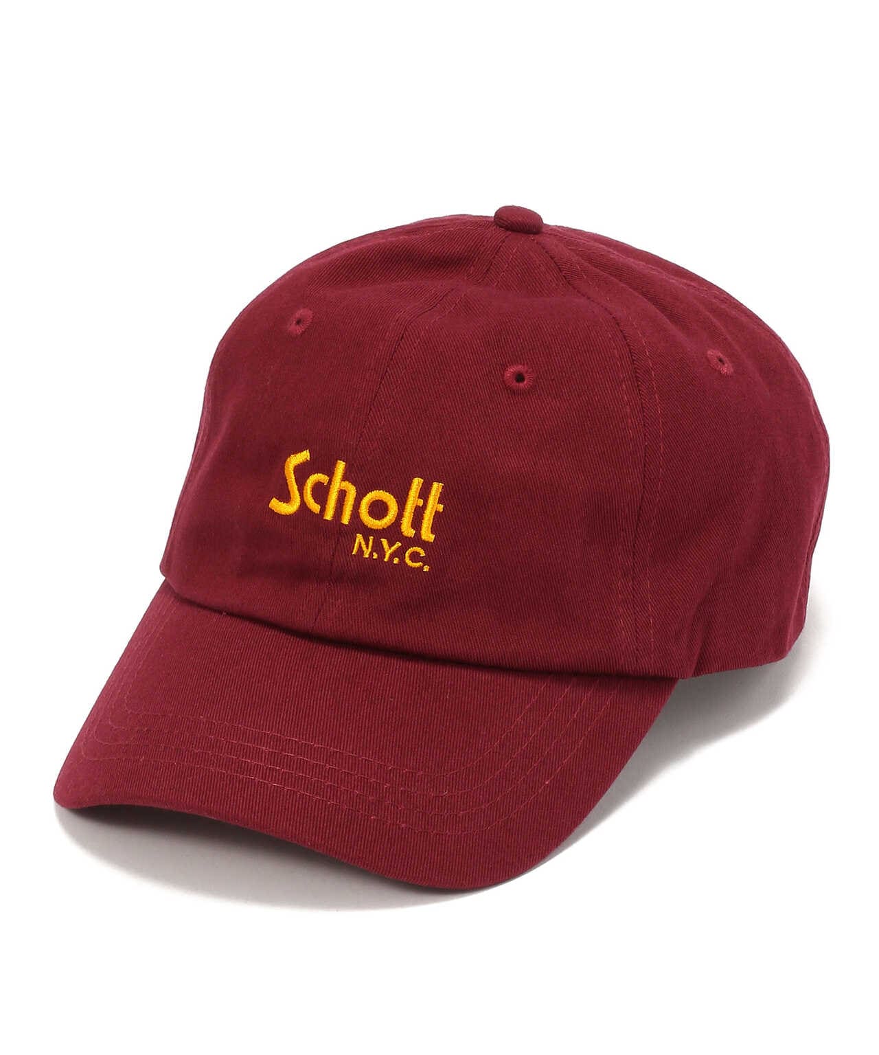 Schott/ショット/COTTON TWILL CAP BASIC LOGO/コットン ツイル