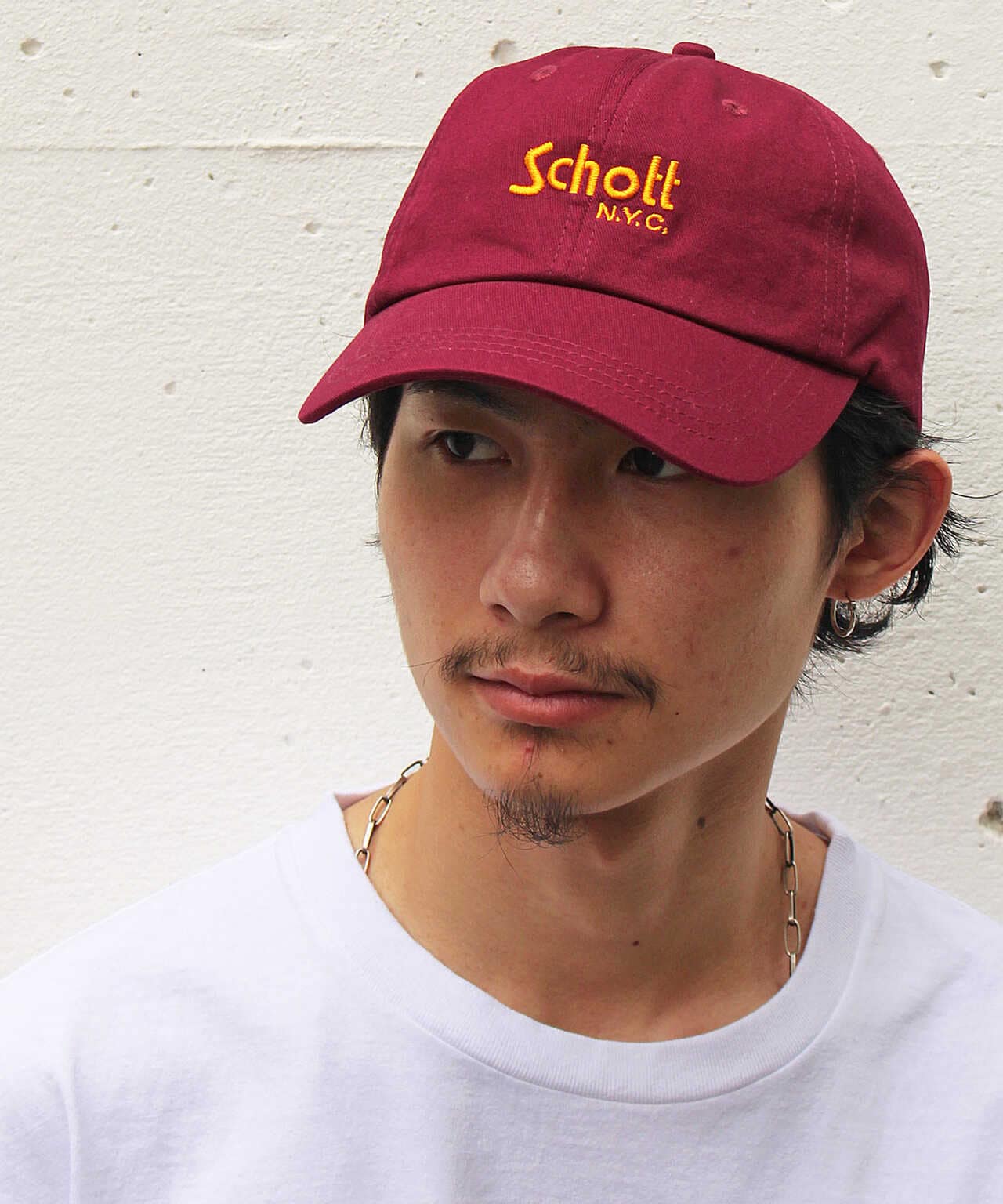 Schott/ショット/COTTON TWILL CAP BASIC LOGO/コットン ツイル