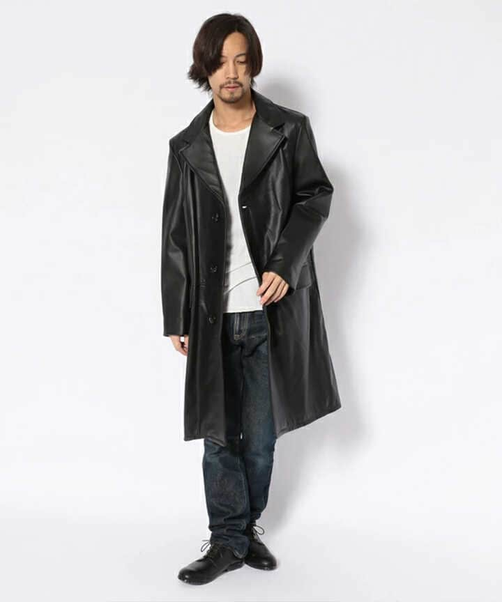 LEATHER CHESTER LONG COAT/レザー チェスターロングコート | Schott ( ショット ) | US ONLINE  STORE（US オンラインストア）