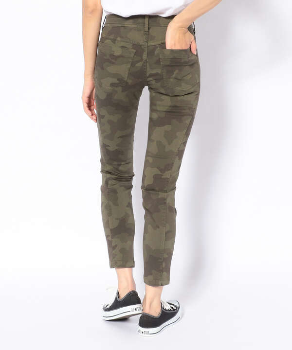 カモサテンストレッチパンツ/ CAMO SATIN STRETCH PANTS