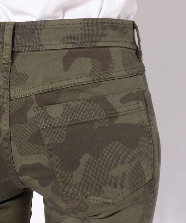 カモサテンストレッチパンツ/ CAMO SATIN STRETCH PANTS