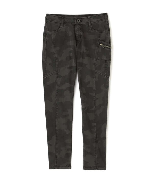 カモサテンストレッチパンツ/ CAMO SATIN STRETCH PANTS