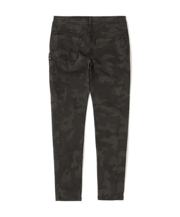 カモサテンストレッチパンツ/ CAMO SATIN STRETCH PANTS