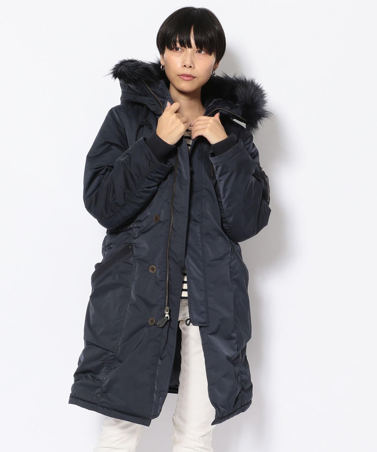 AVIREX  RIB DOUBLE POCKET N-3B リブダブルポケット