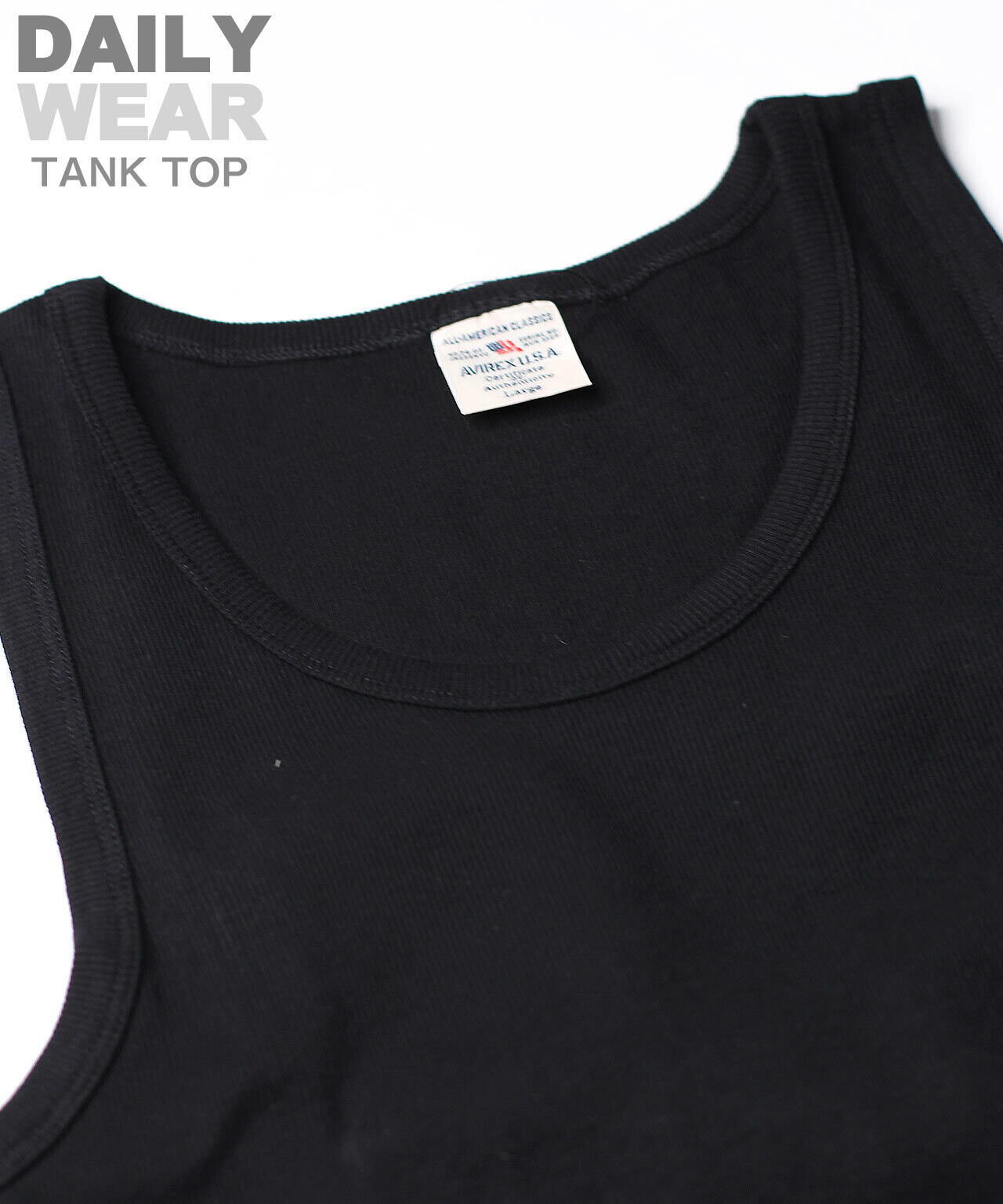 《DAILY/デイリー》RIB TANK TOP/リブ タンクトップ  デイリーウェア