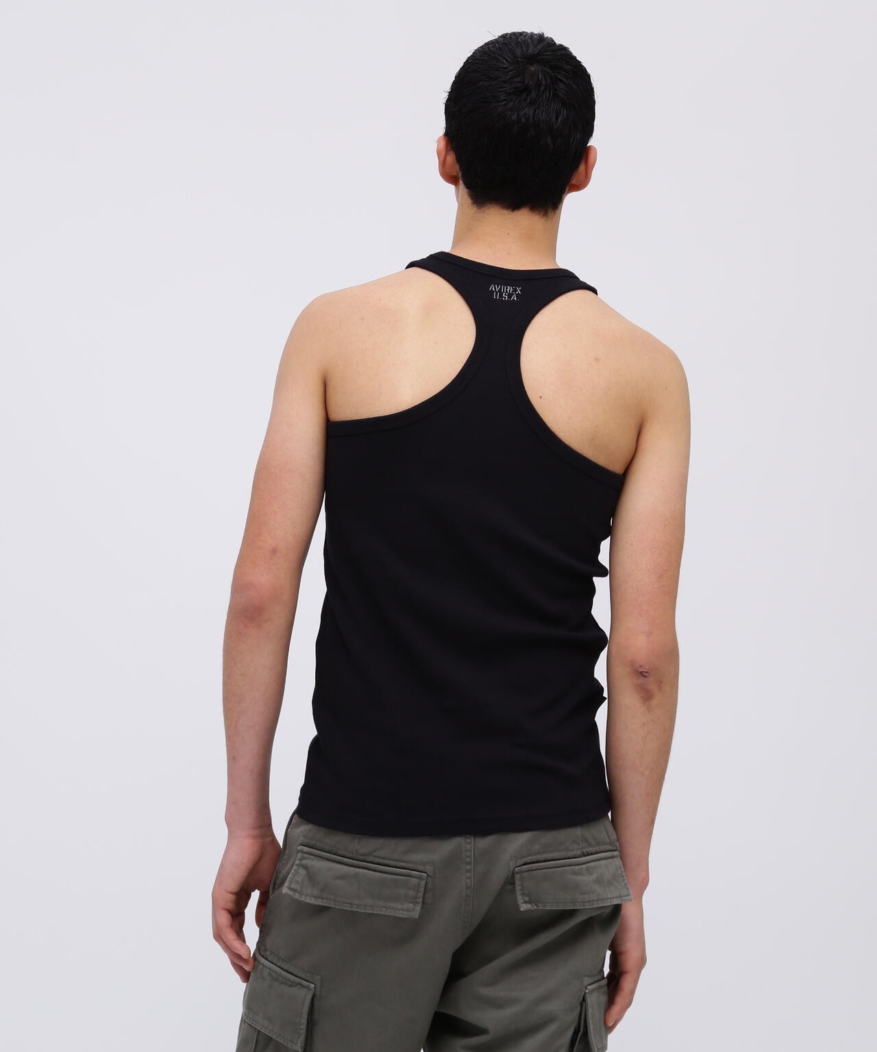 《DAILY/デイリー》RIB TANK TOP BACK CROSS/リブ タンクトップ バッククロス  デイリーウェア