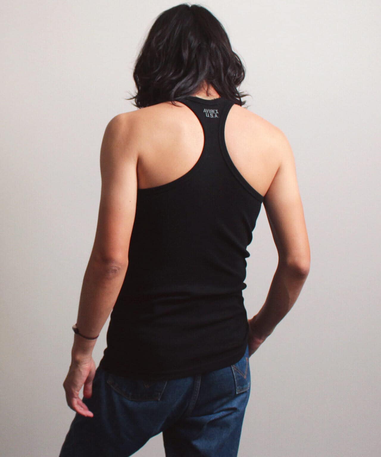 《DAILY/デイリー》RIB TANK TOP BACK CROSS/リブ タンクトップ バッククロス  デイリーウェア