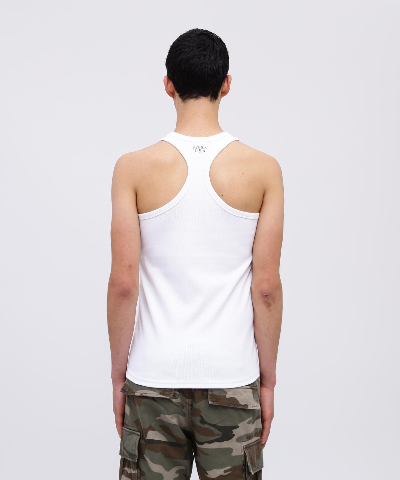 《DAILY/デイリー》RIB TANK TOP BACK CROSS/リブ タンクトップ バッククロス  デイリーウェア