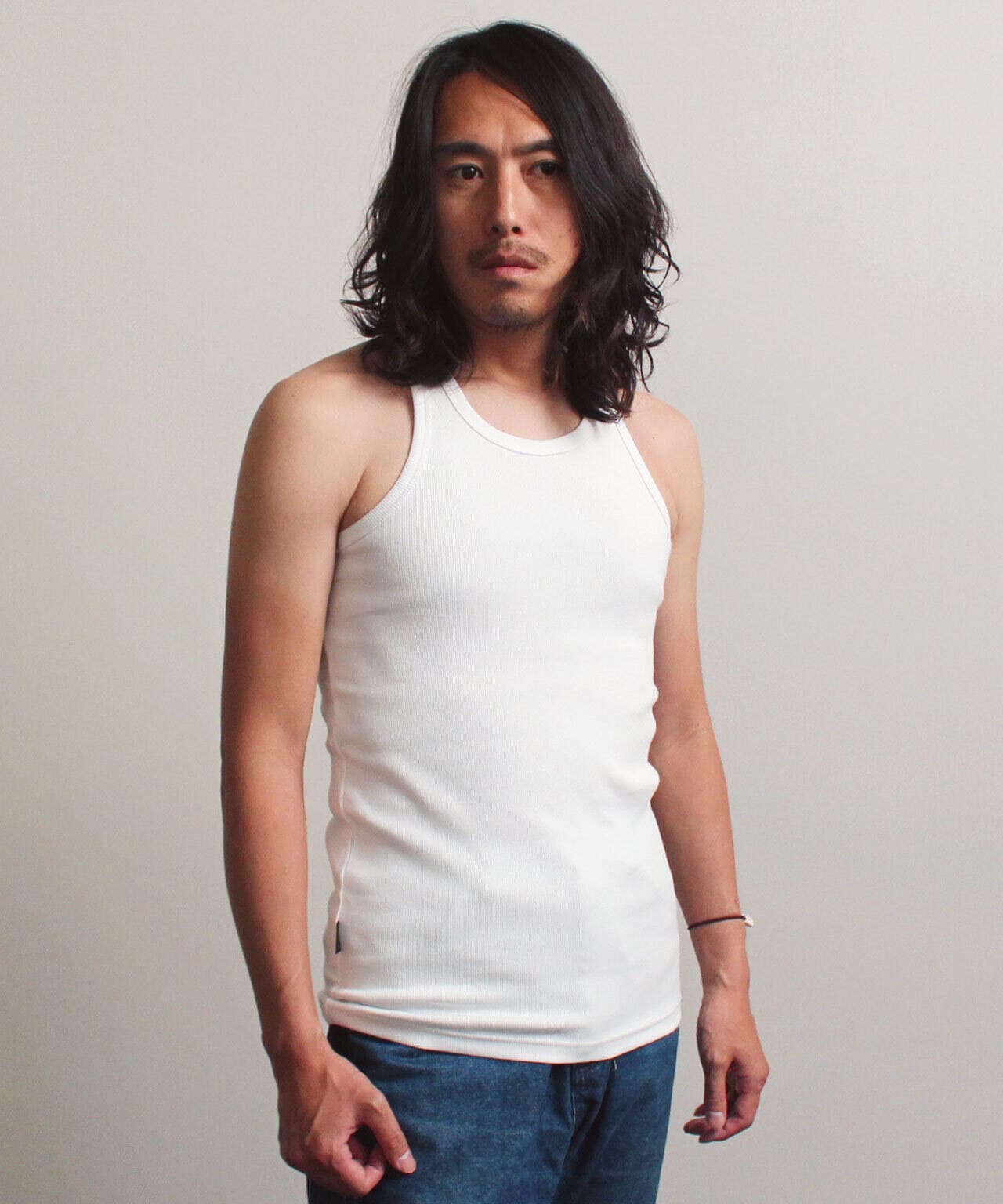 《DAILY/デイリー》RIB TANK TOP BACK CROSS/リブ タンクトップ バッククロス  デイリーウェア