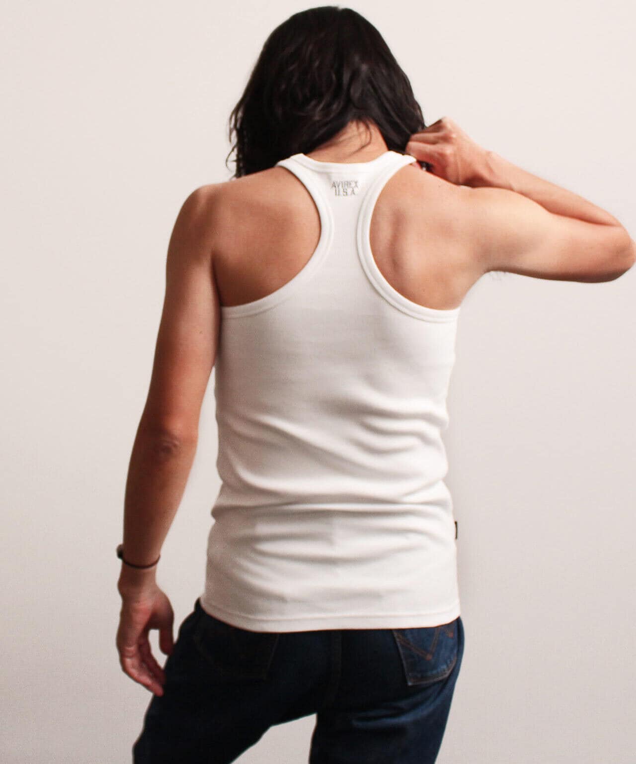 《DAILY/デイリー》RIB TANK TOP BACK CROSS/リブ タンクトップ バッククロス  デイリーウェア