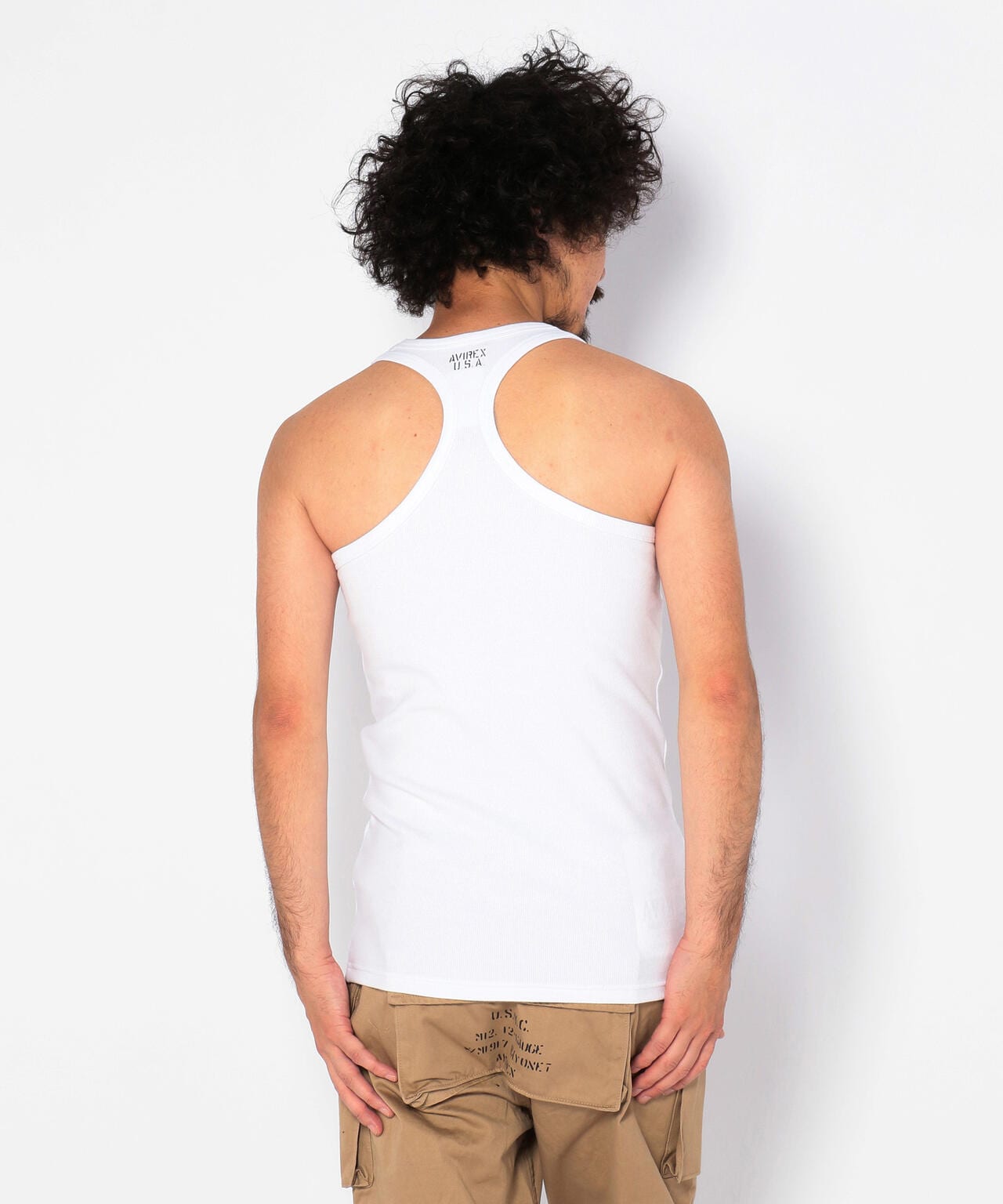 《DAILY/デイリー》RIB TANK TOP BACK CROSS/リブ タンクトップ バッククロス  デイリーウェア