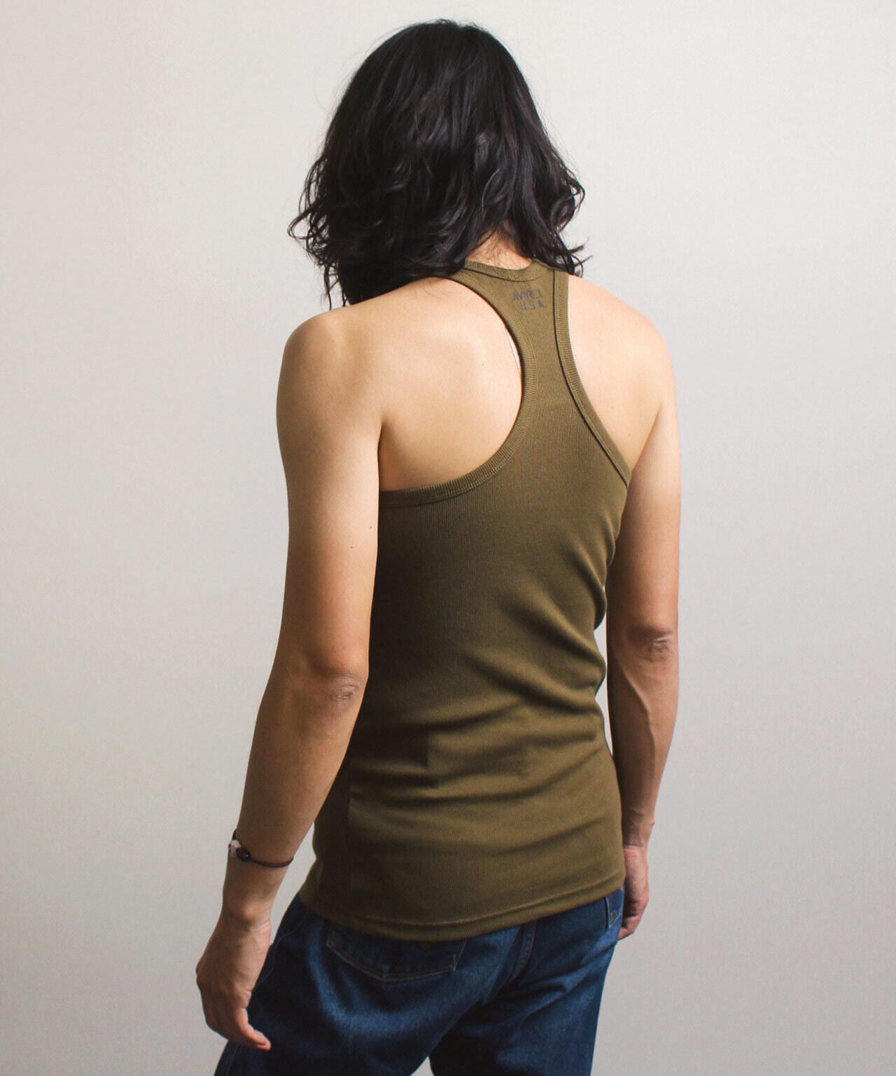 《DAILY/デイリー》RIB TANK TOP BACK CROSS/リブ タンクトップ バッククロス  デイリーウェア