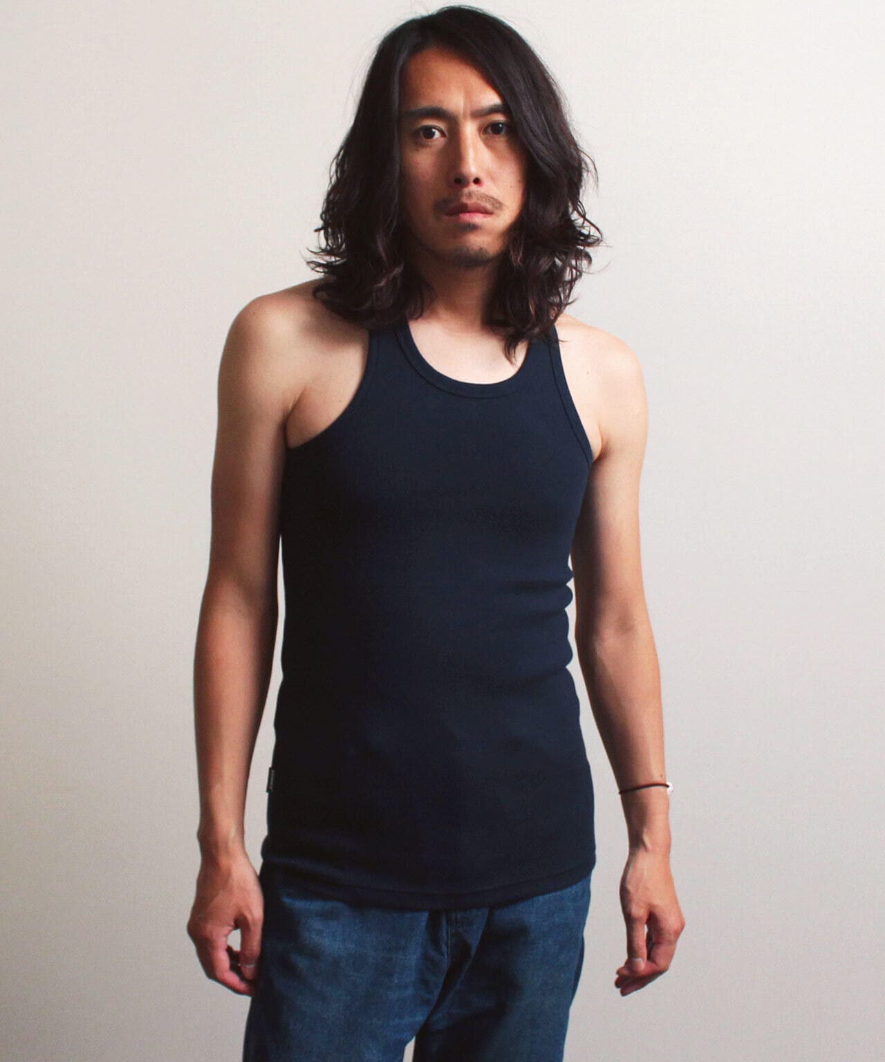 《DAILY/デイリー》RIB TANK TOP BACK CROSS/リブ タンクトップ バッククロス  デイリーウェア