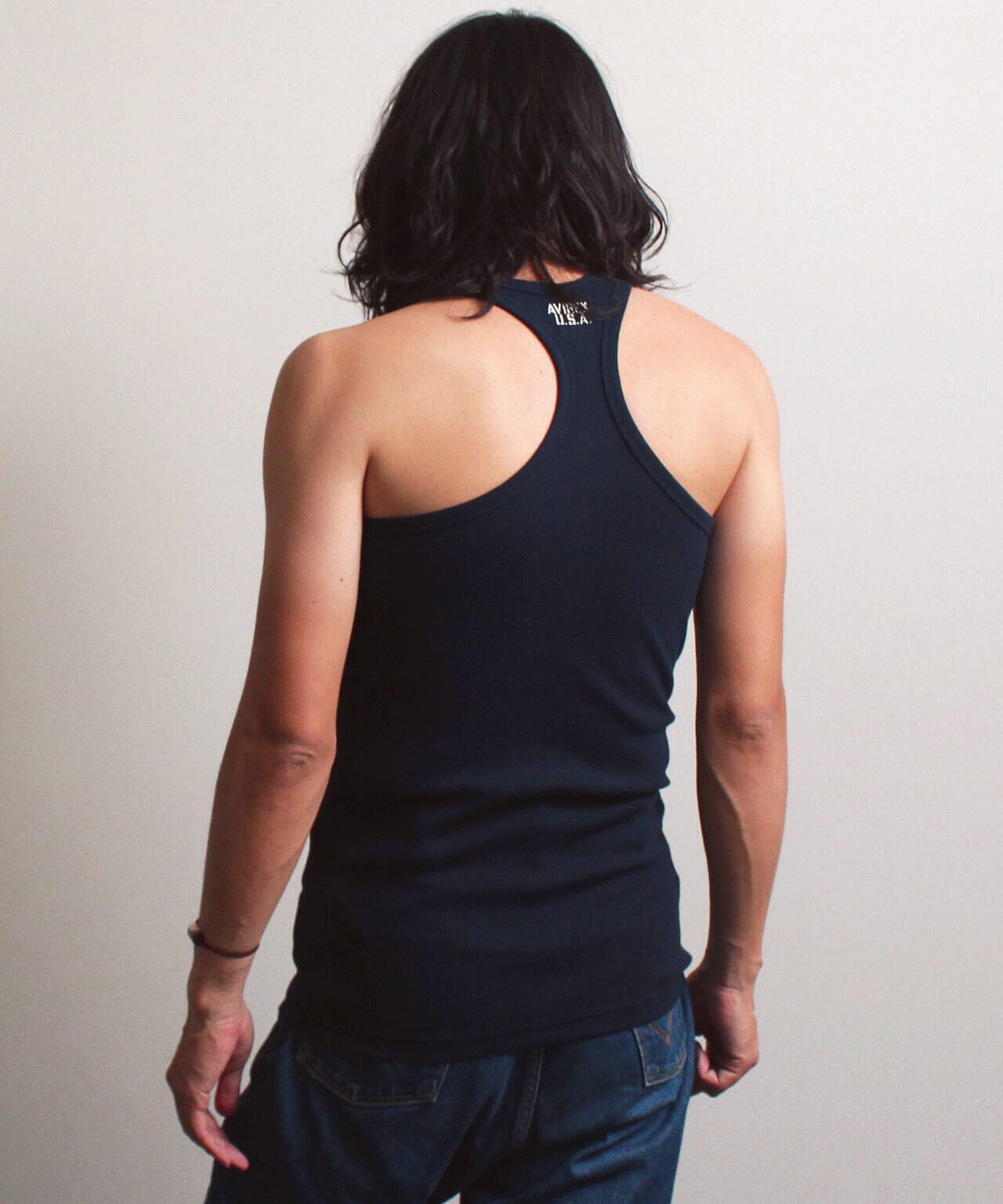 《DAILY/デイリー》RIB TANK TOP BACK CROSS/リブ タンクトップ バッククロス  デイリーウェア