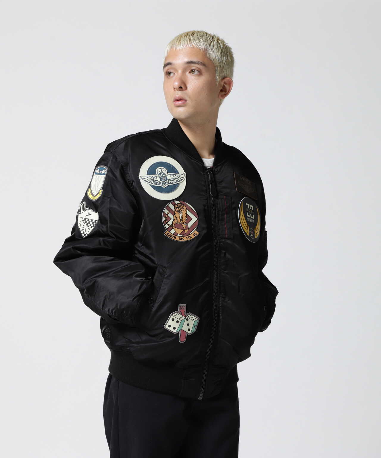 高評価格安トップガン　MA-1　BOMBER JACKET　黒　Mサイズ　TGUN002 ジャケット・アウター