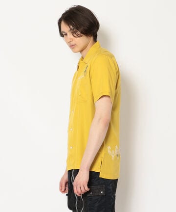 【WEB＆DEPOT限定】EMB SHIRT HURA GIRL/リヨセル刺繍シャツ フラガール