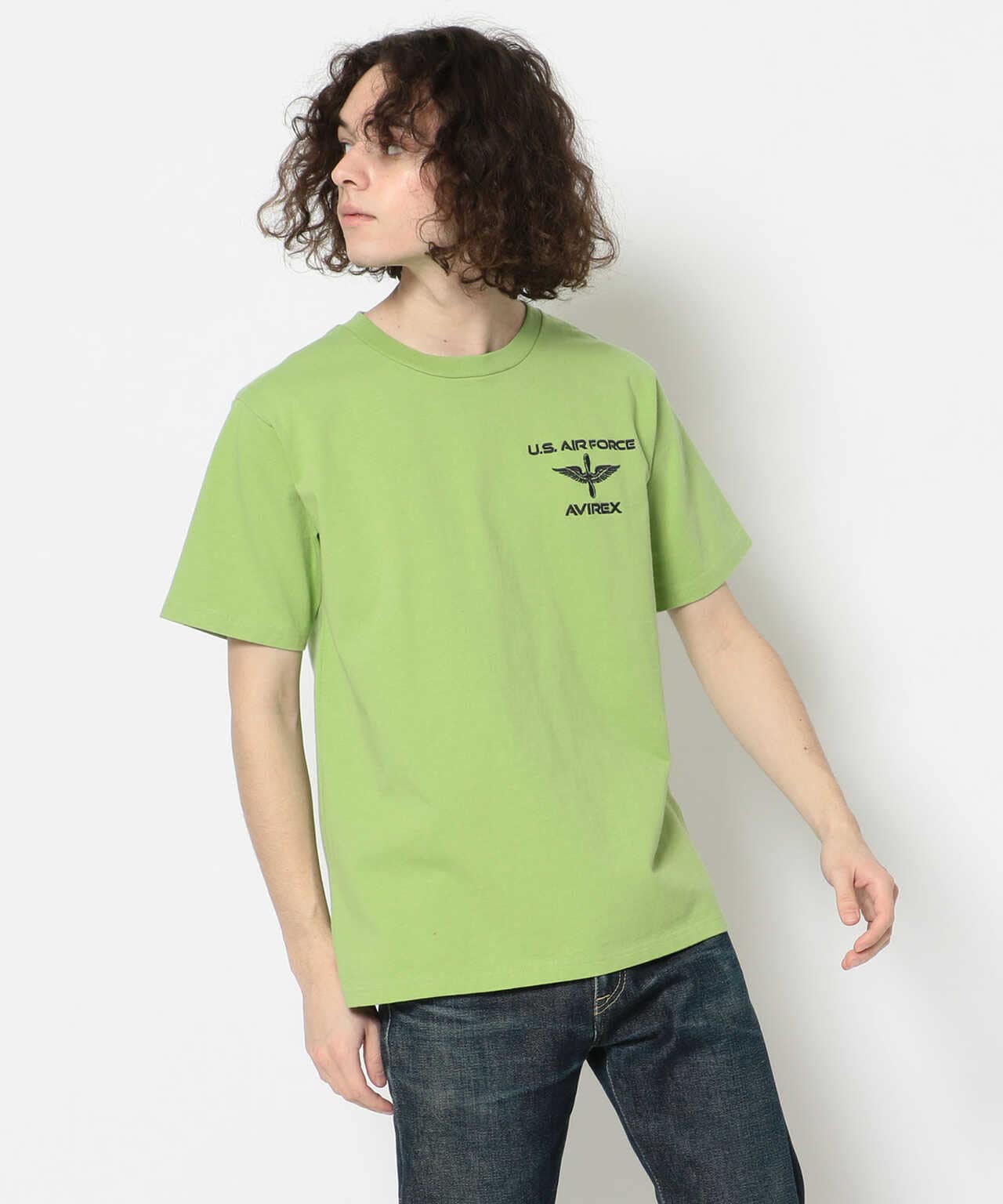 刺繍Tシャツ カデットウィング/S/S EMB TEE CADET WING