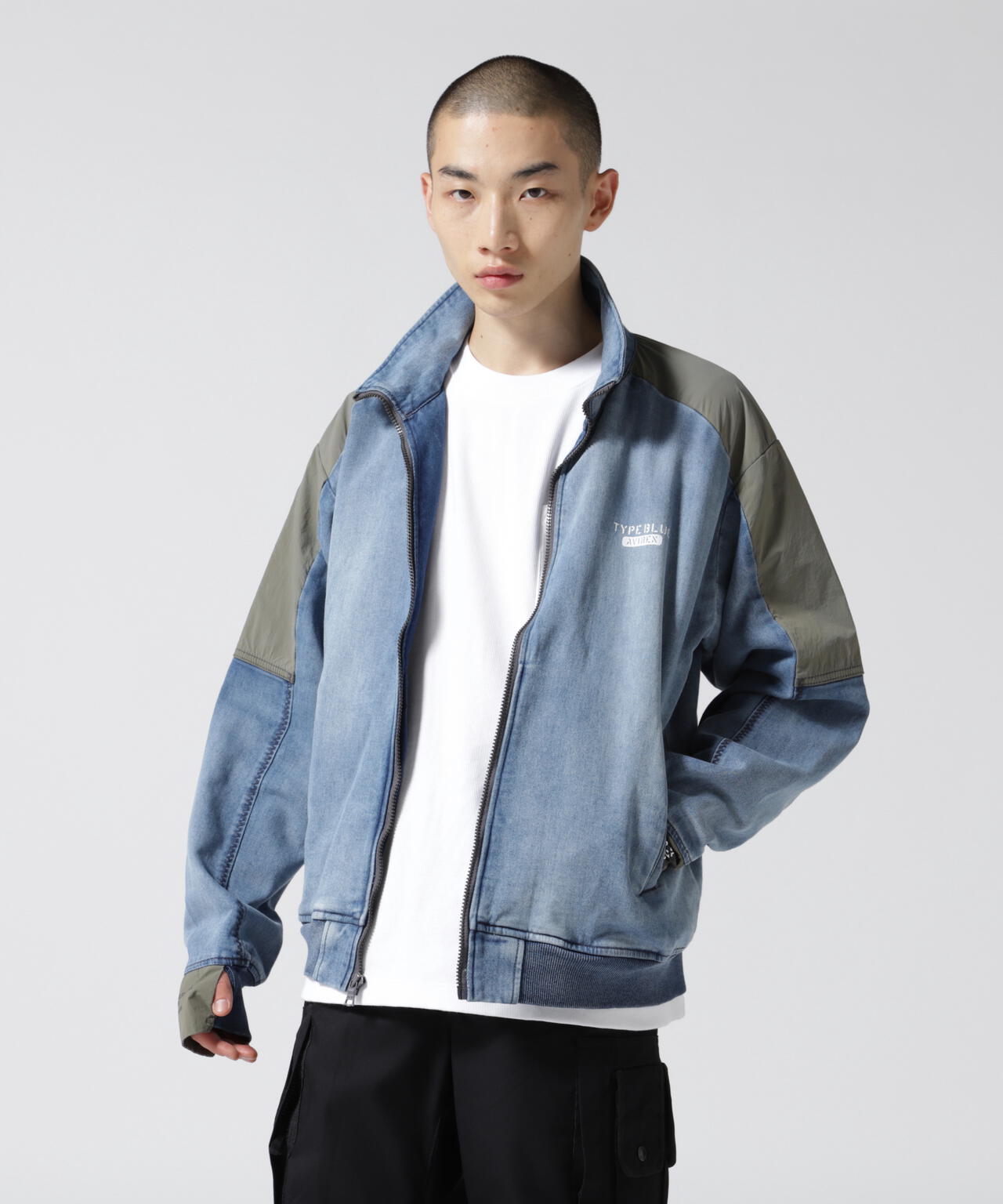 TYPE BLUE》ジョグデニム トラックジャケット/JOG DENIM TRACK JACKET