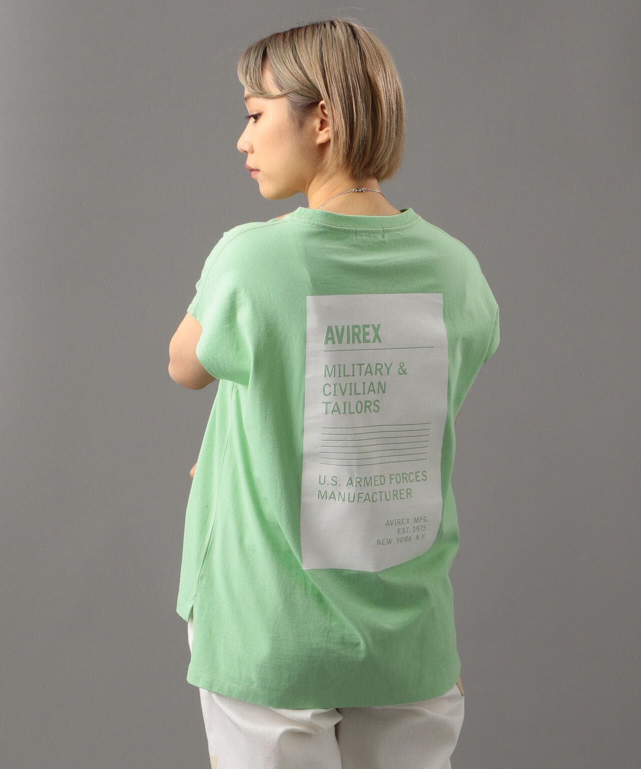 スリーブレス バックプリント Tシャツ/SLEEVELESS BACKPRINT T-SHIRT