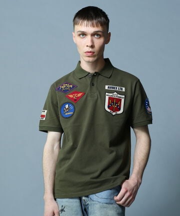 《WEB&DEPOT限定》TOP GUN POLO SHIRT/トップガン ポロシャツ/AVIREX/アヴィレックス