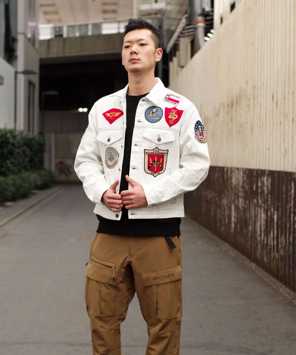 トップガン デニムジャケット/TOP GUN DENIM JACKET/TYPE BLUE/タイプブルー