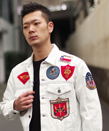 トップガン デニムジャケット/TOP GUN DENIM JACKET/TYPE BLUE/タイプブルー