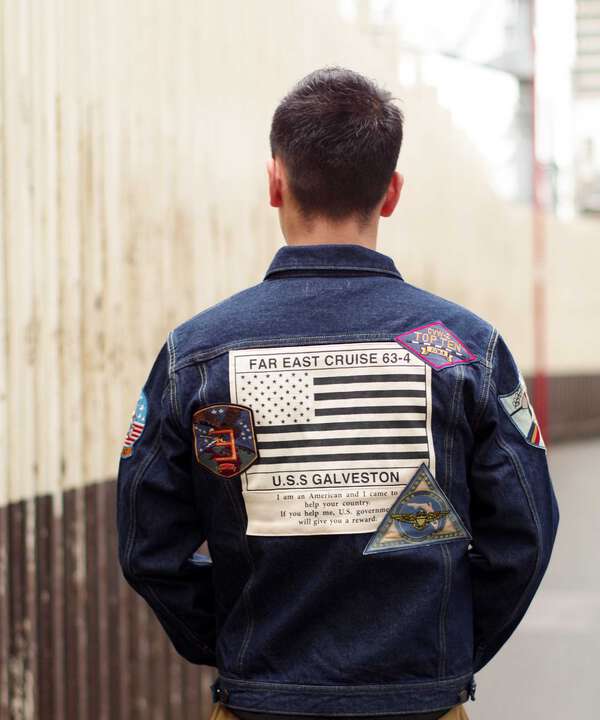 トップガン デニムジャケット/TOP GUN DENIM JACKET/TYPE BLUE/タイプブルー