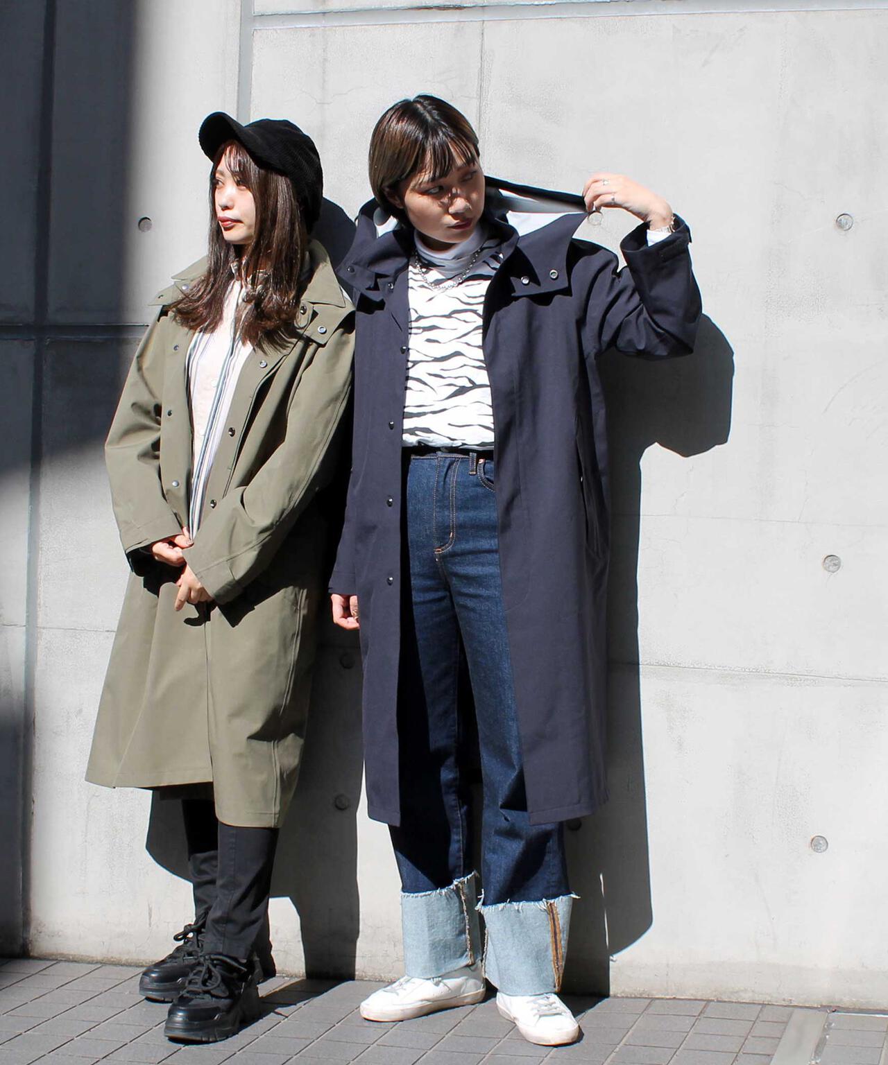 直営店限定】WOMENストレッチ ステンカラーコート/SOUTIEN COLLAR COAT 