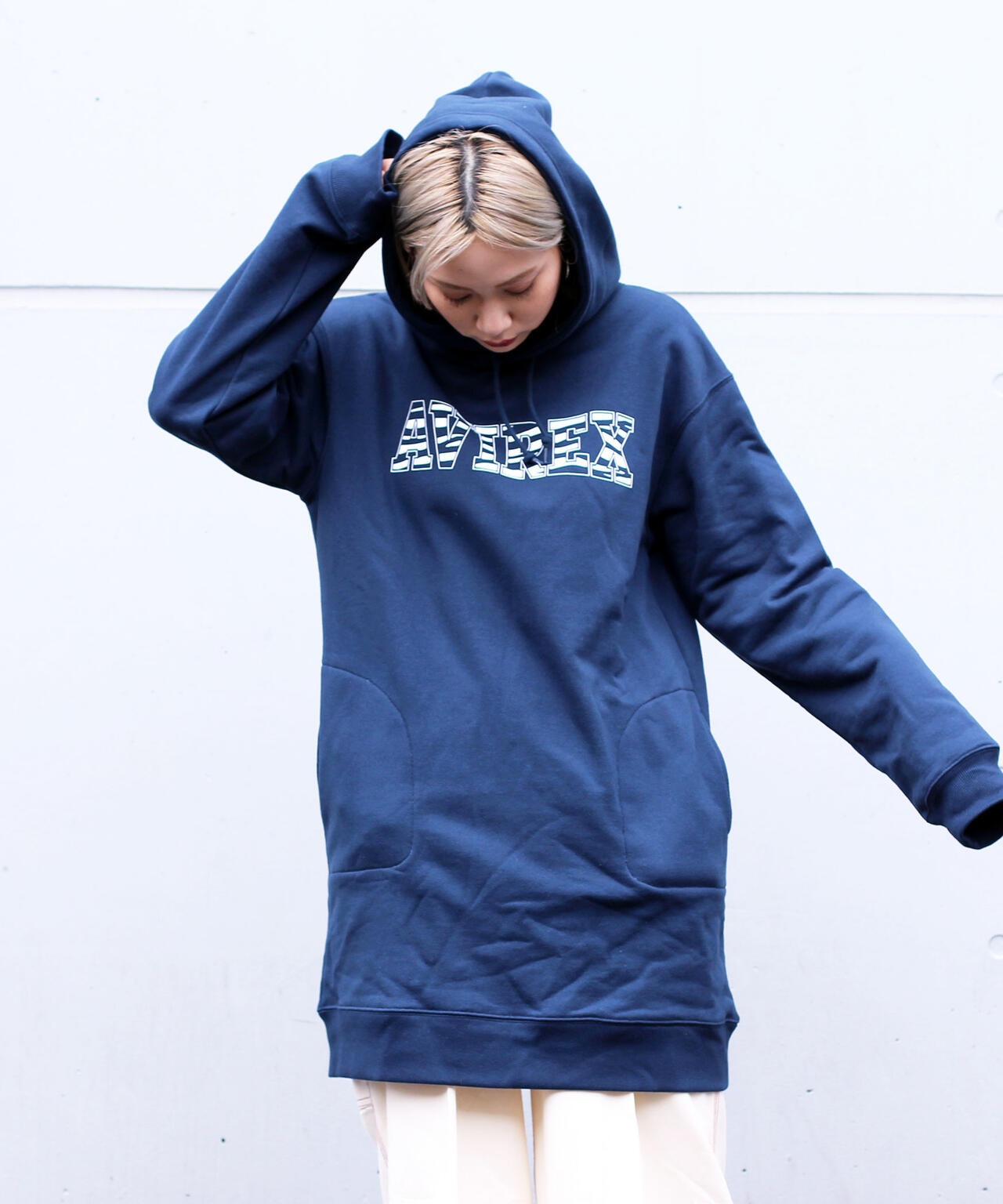 WEB&DEPOT】フーデッド ロゴ ワンピース/ HOODED LOGO ONEPIECE 