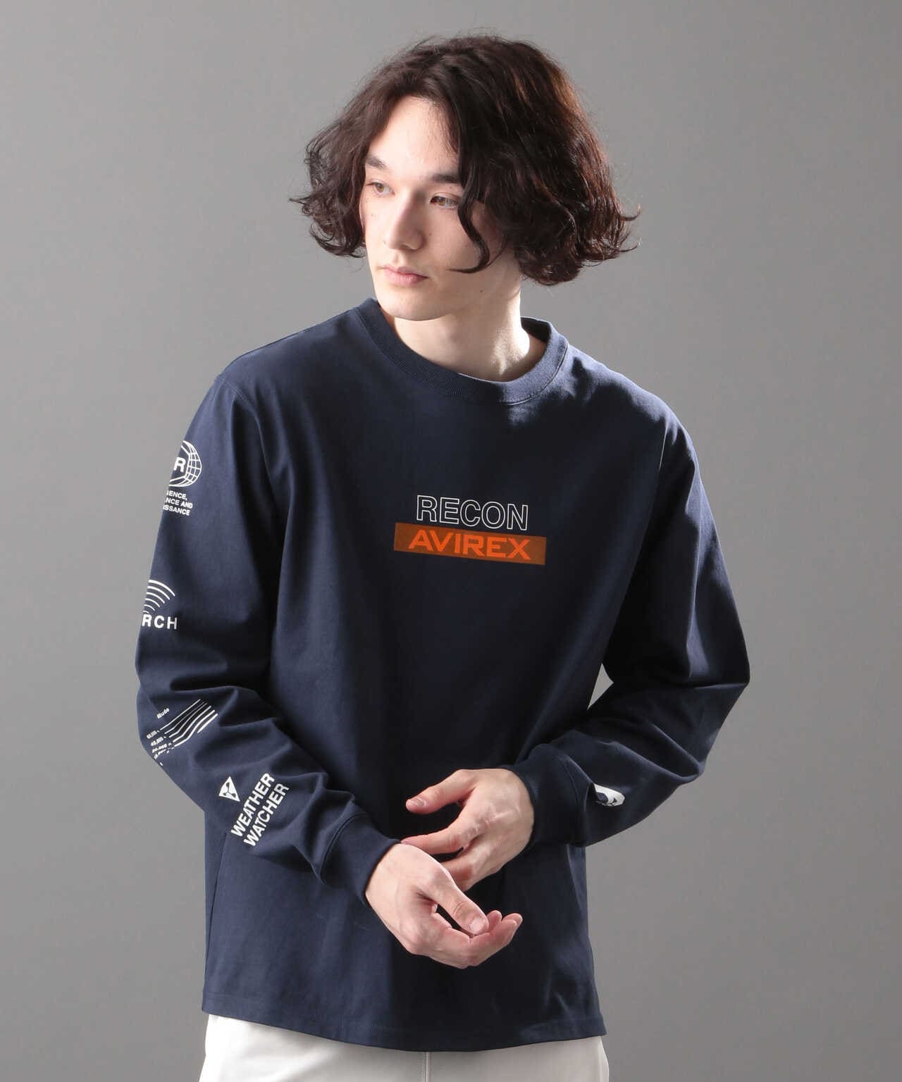 RECON リーコン ロングスリーブTシャツ ロンT サブウェア サイズM 紺