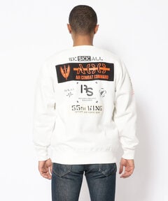 パッチド クルーネック スウェット/ACC PATCHED CREW NECK SWEAT