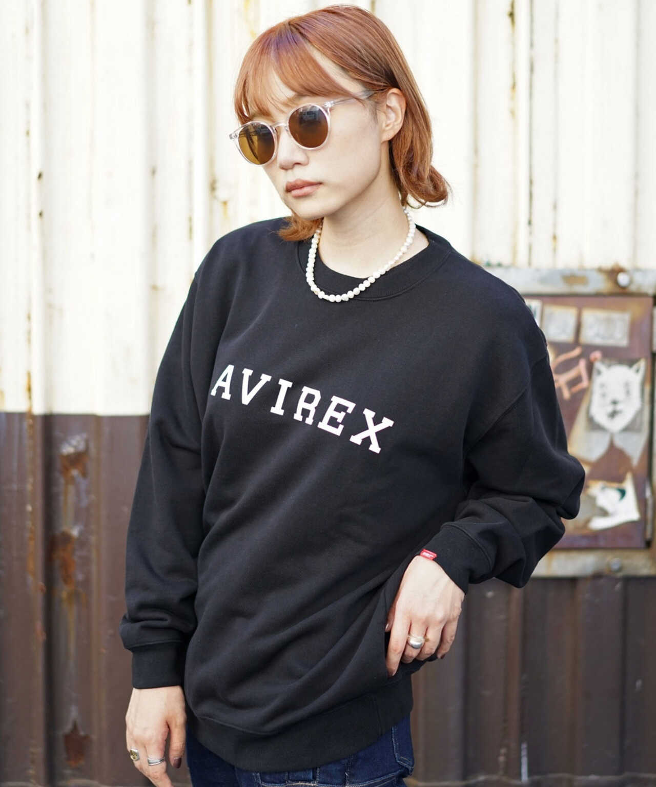 直営店限定】カレッジ ロゴ スウェット/COLLEGE LOGO SWEAT | AVIREX