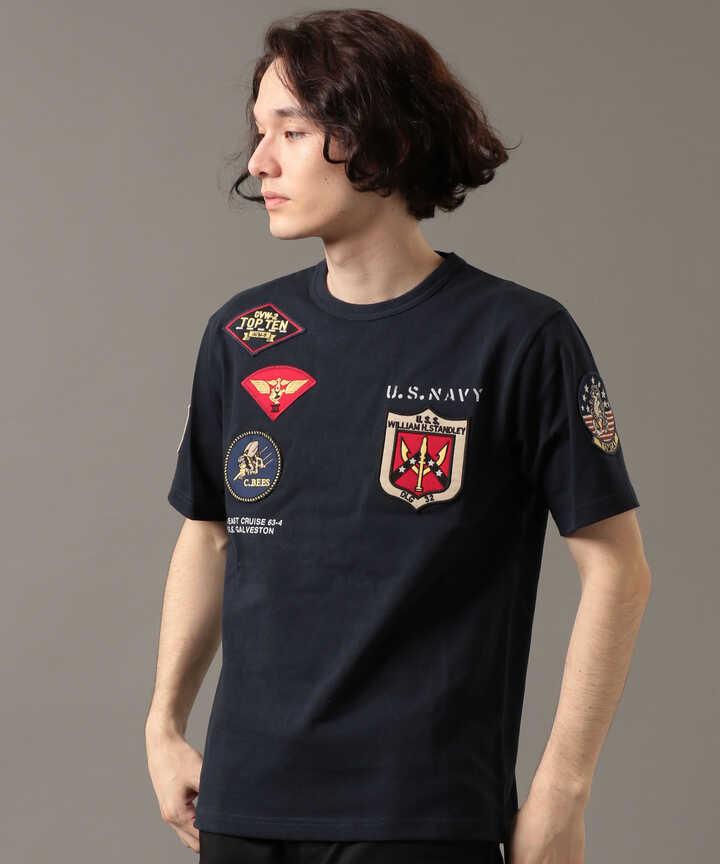 【WEB&DEPOT限定】ユニセックス　トップガン ワッペン Tシャツ/TOP GUN WAPPEN T-SHIRT