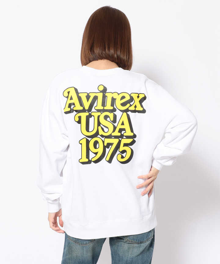 直営店限定/Women's】AVIREX USA 1975 スウェット/AVIREX USA 1975