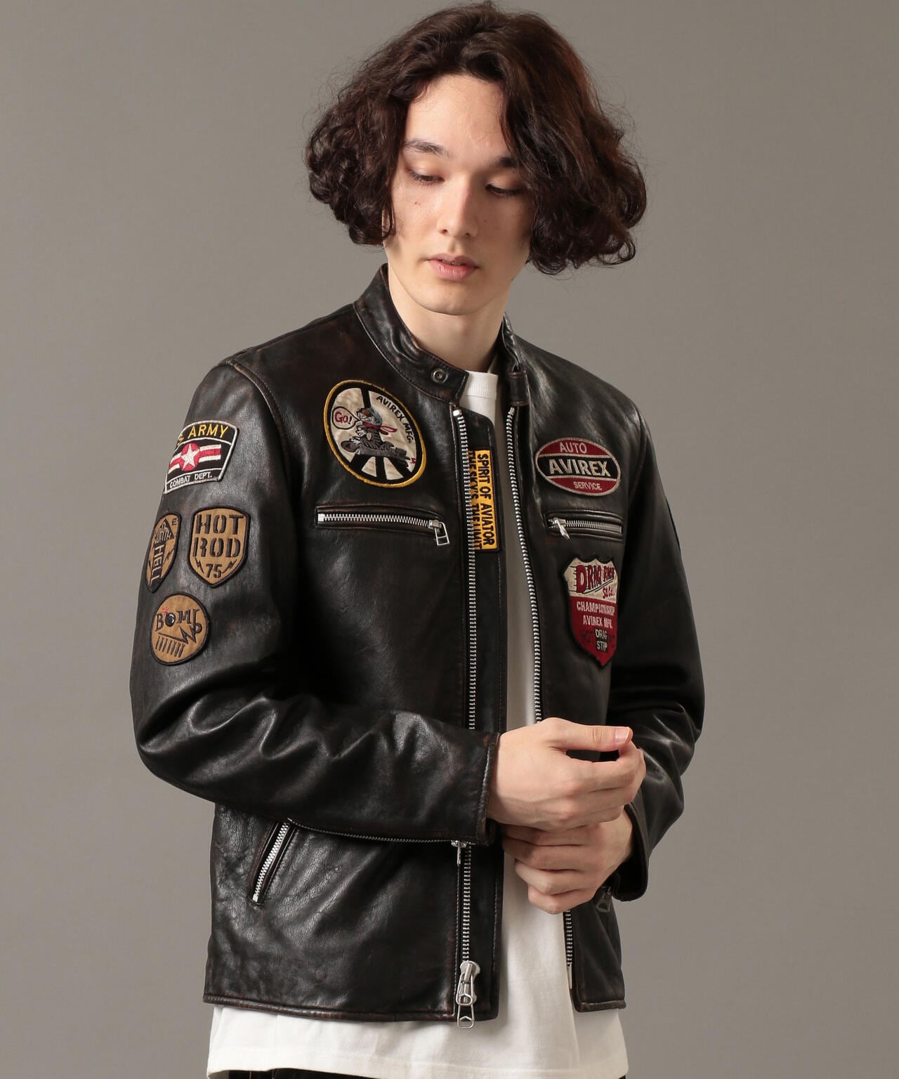 エイジド スタンド シングルライダース カスタム/AGED STAND SINGLE RIDERS JACKET | AVIREX ( アヴィレックス  ) | US ONLINE STORE（US オンラインストア）