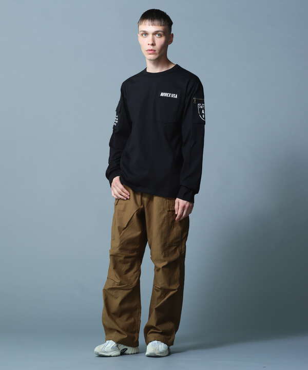 ファティーグ クルーネック 長袖 Tシャツ/LONG SLEEVE FATIGUE CREW NECK T-SHIRT