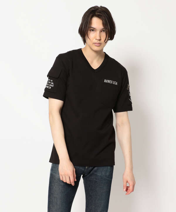 【WEB限定】ファティーグ Vネック Tシャツ/SS FATIGUE V-NECK T-SHIRT/アヴィレックス/AVIREX