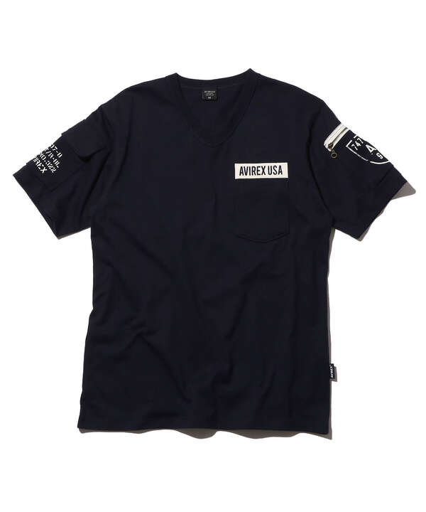 【WEB限定】ファティーグ Vネック Tシャツ/SS FATIGUE V-NECK T-SHIRT/アヴィレックス/AVIREX