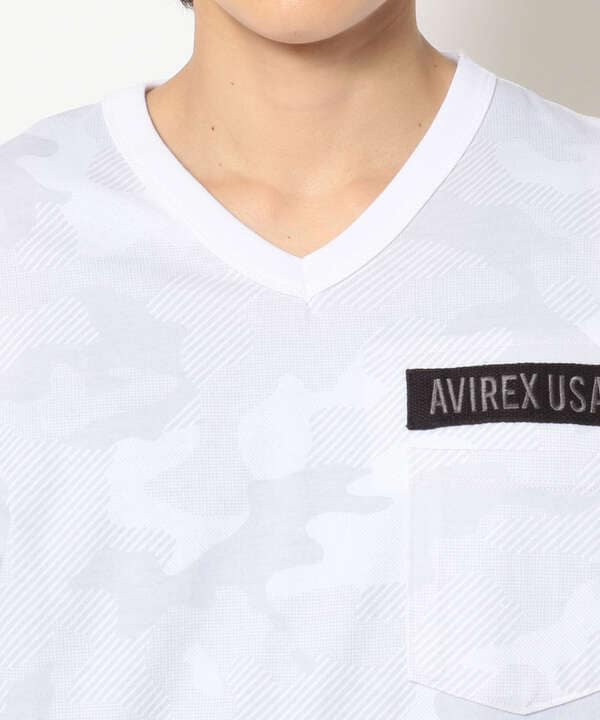 【WEB限定】ファティーグ Vネック Tシャツ/SS FATIGUE V-NECK T-SHIRT/アヴィレックス/AVIREX